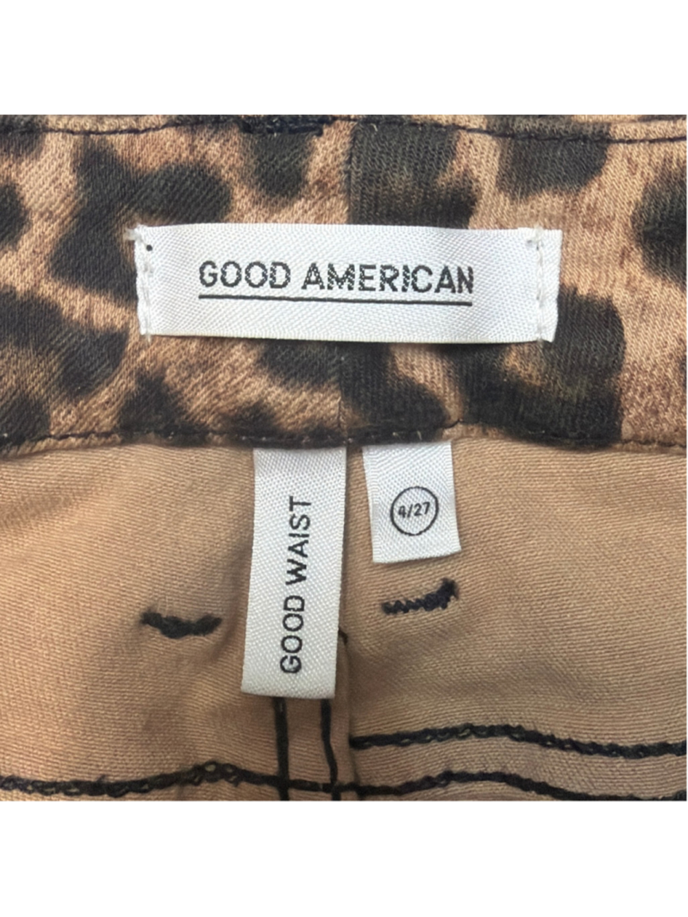 NWOT Good American Leopard Print Good Waist Skinny Jeans Sz 4! - Picture 5 of 9